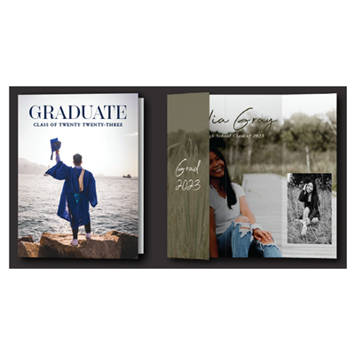 Folded Graduation Announcements Package